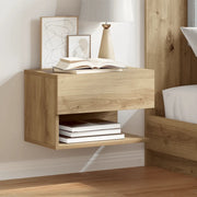 Comodini a Muro 2 pz Rovere Artigianale 856823