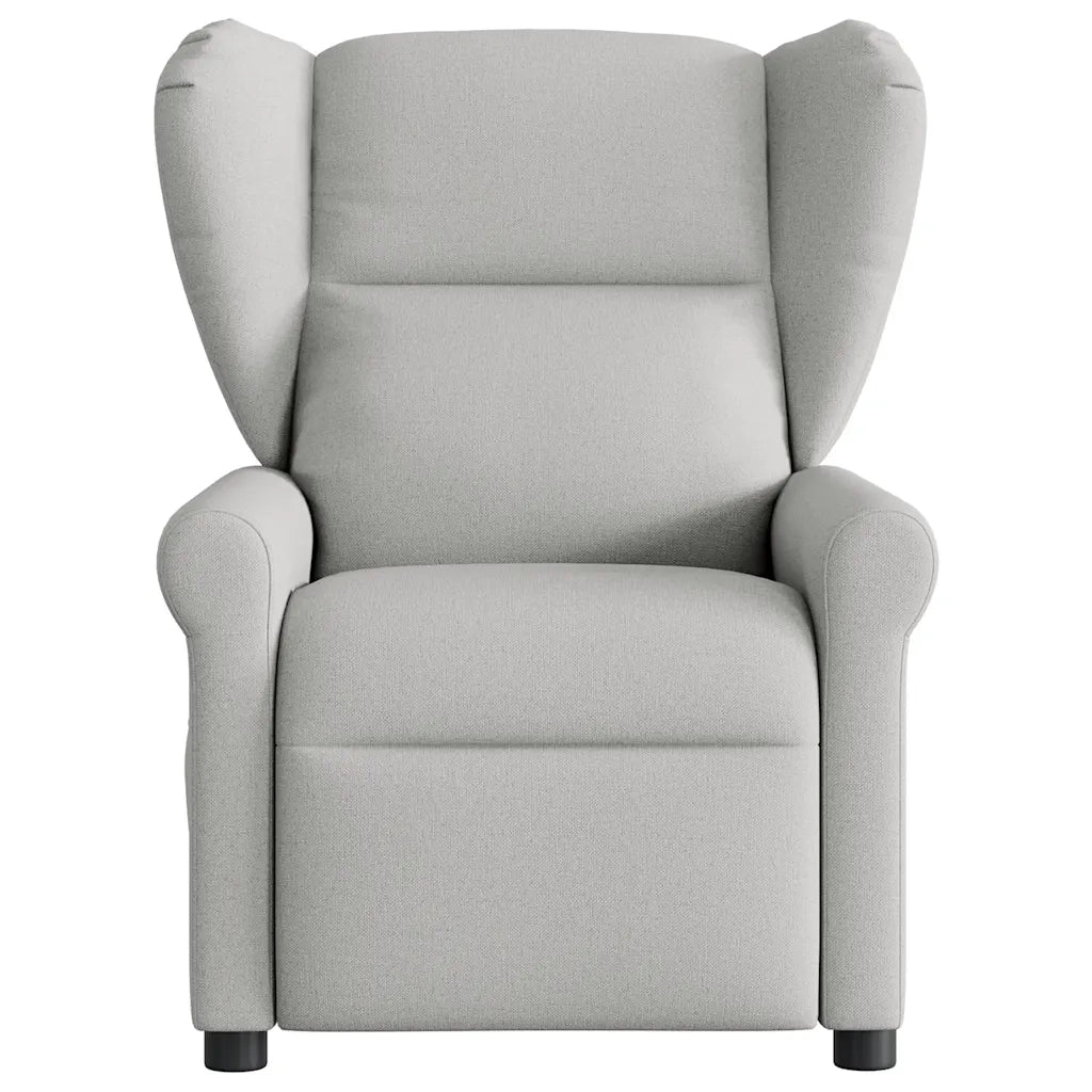 Poltrona Reclinabile in Tessuto Grigio Nuvola 4015665