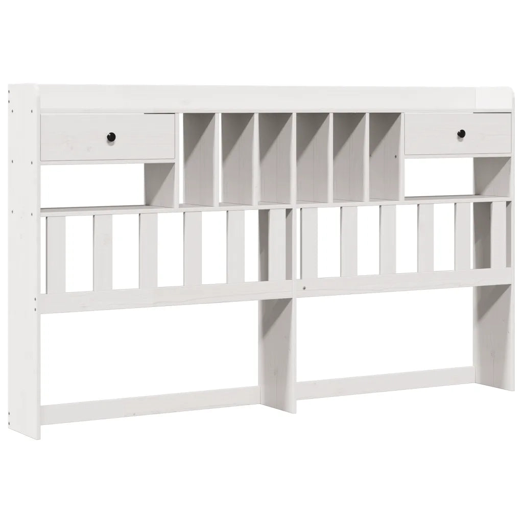 vidaXL Giroletto con Libreria senza Materasso 180x200 cm in Legno Pino
