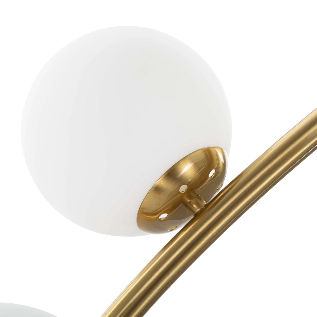 Bale, Lampada da Terra Necessarie 6 Lampadine, Bianco Marmo