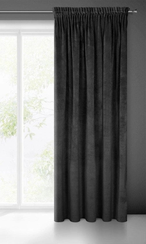 Gordino in velluto morbido 1 pezzo elegante tenda spessa 290 g/m2 elegante liscia opaca soffice moderno classico per soggiorno camera da letto salotto