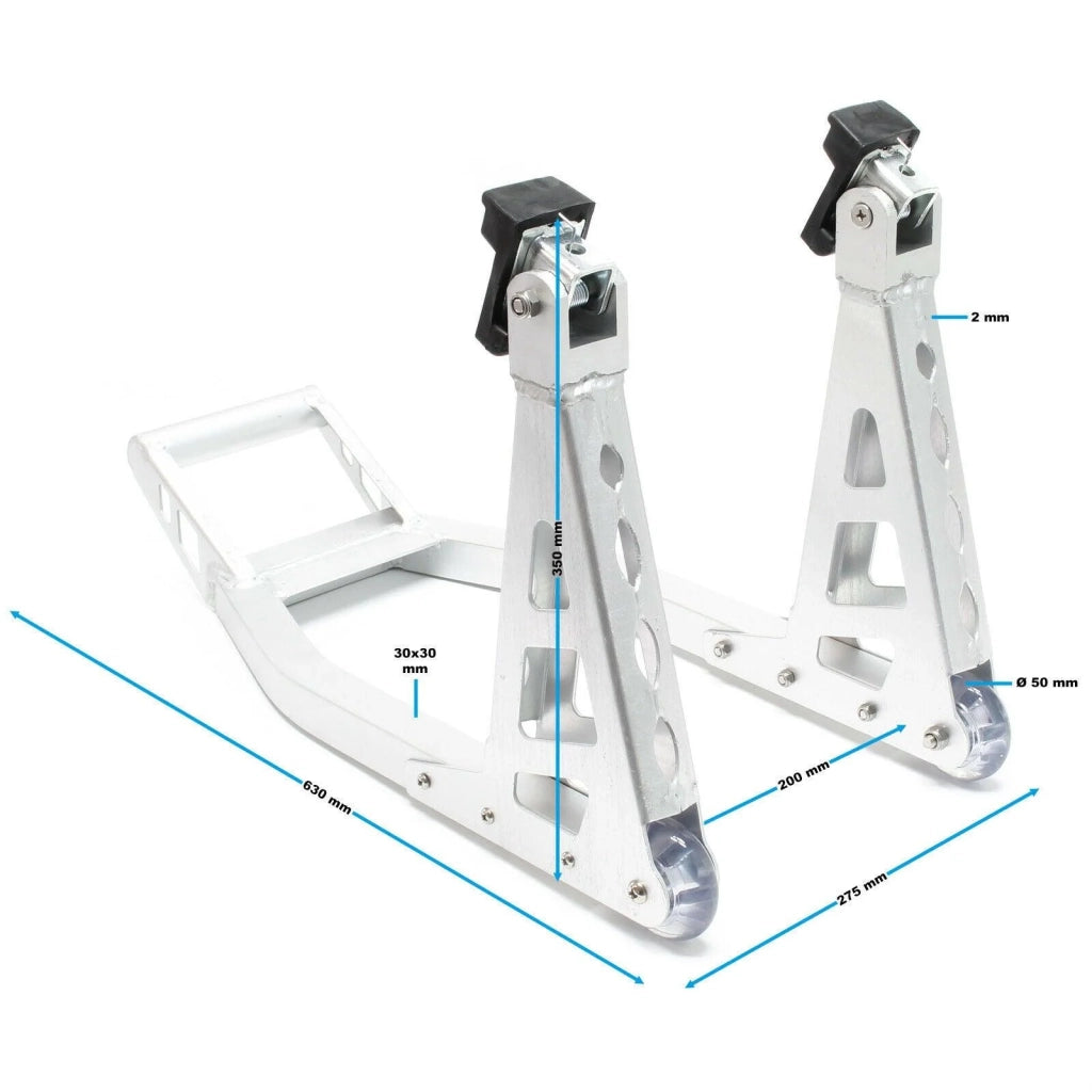Cavalletto da officina per ruota anteriore moto uso universale supporto di sollevamento moto in alluminio 16_0002934