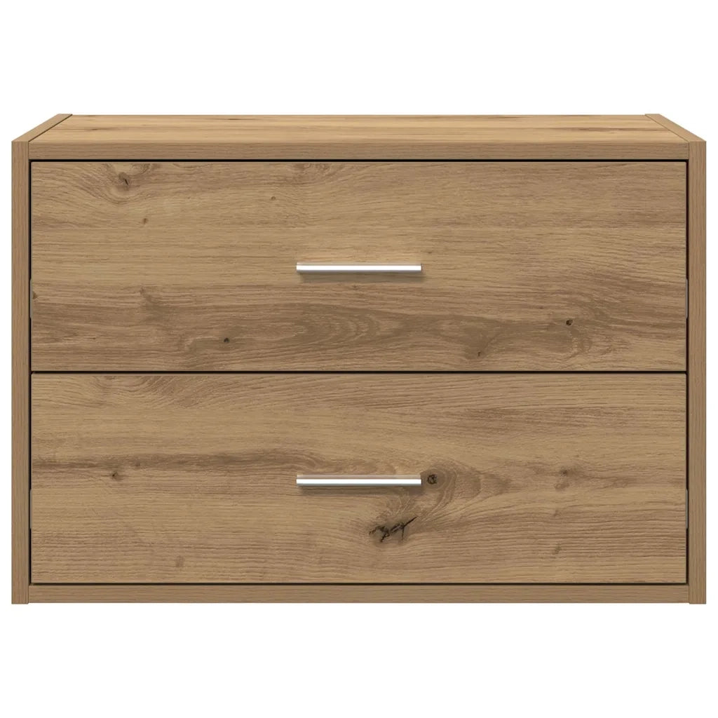 Armadio con 2 Cassetti Rovere Artigianale 60x31x40cm Truciolato 858837