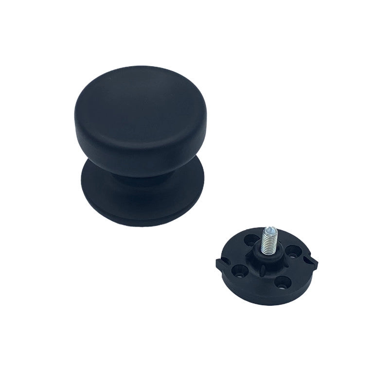Pomolo fisso per porta SAGUATTI 174/70ZB in alluminio nero opaco