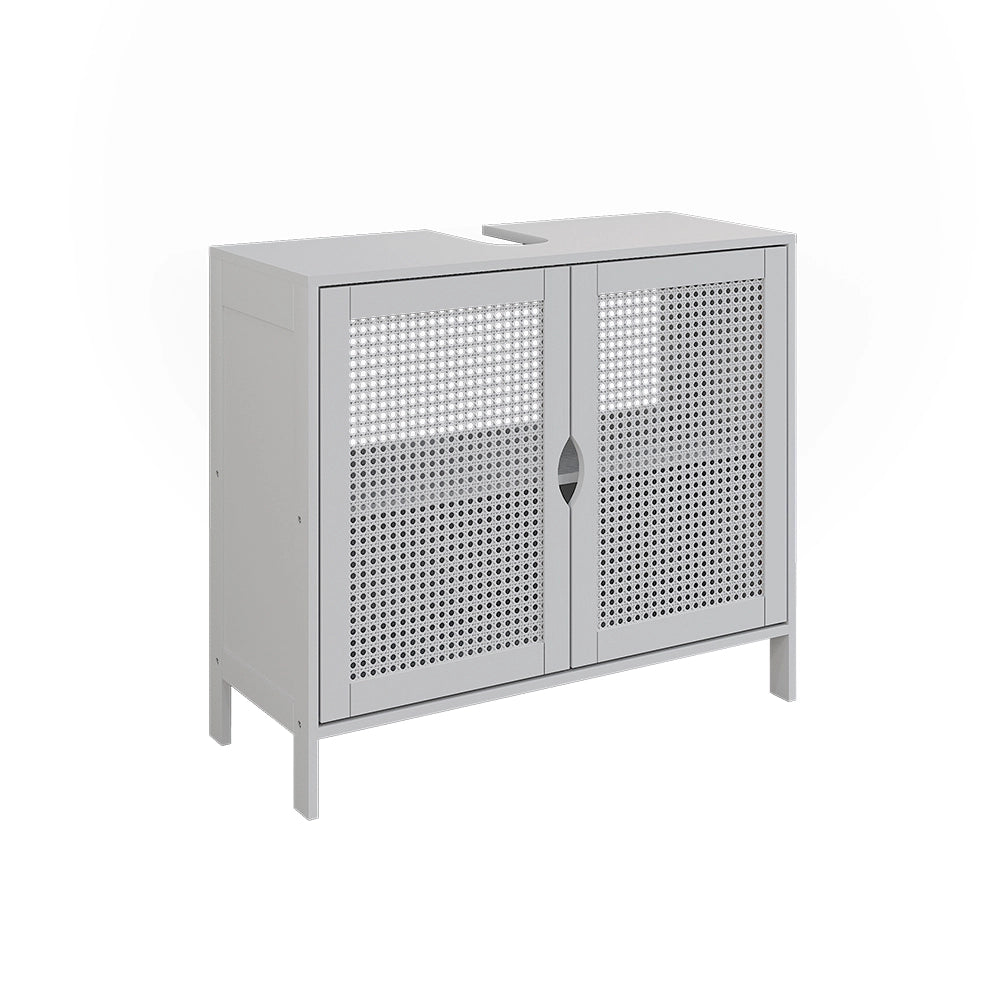 Vicco Mobile sottolavabo per bagno Bianco 68 x 60 cm con 2 porte