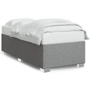 Letto singolo | Letto per adulti | Giroletto senza Materasso Grigio Chiaro 90x190 cm Tessuto