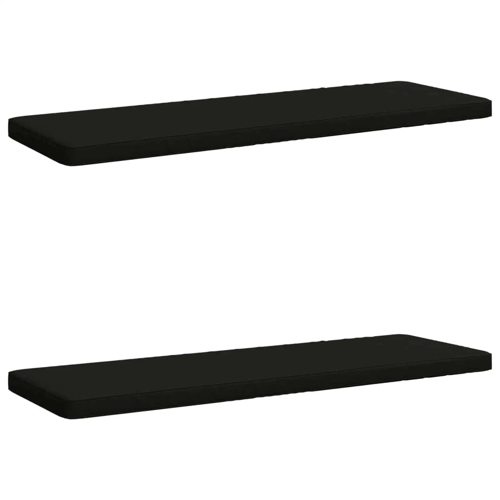 Cuscini per Panchina a 2 Pezzi VUGHT 2 pz 100% Poliestere Nero 951995