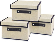 Cassetto 3-delic opvolutile - Opvouwabile con coperchio - Materiale di alta qualità in velluto - Duraturo e respiro - 25 x 19 x 16 cm - Struttura robusta - Contenitore di archiviazione