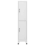 Armadietto a Chiave a 2 Scomparti 38x45x180 cm 244473