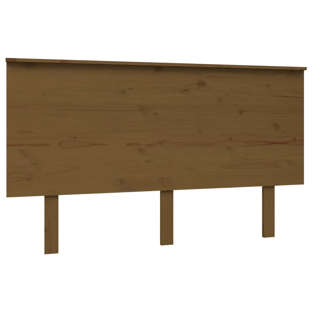 Testiera per Letto ambra 139x6x82,5cm in Legno Massello di Pino 819168