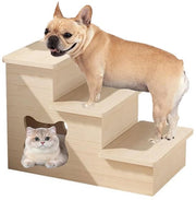 Trappola per cani, trappola per gatti con cavità, casa per animali in legno, trappola per cani 60 cm alta per cani piccoli, per piccoli e anziani animali, per raggiungere in sicurezza posti più alti come letti e divani