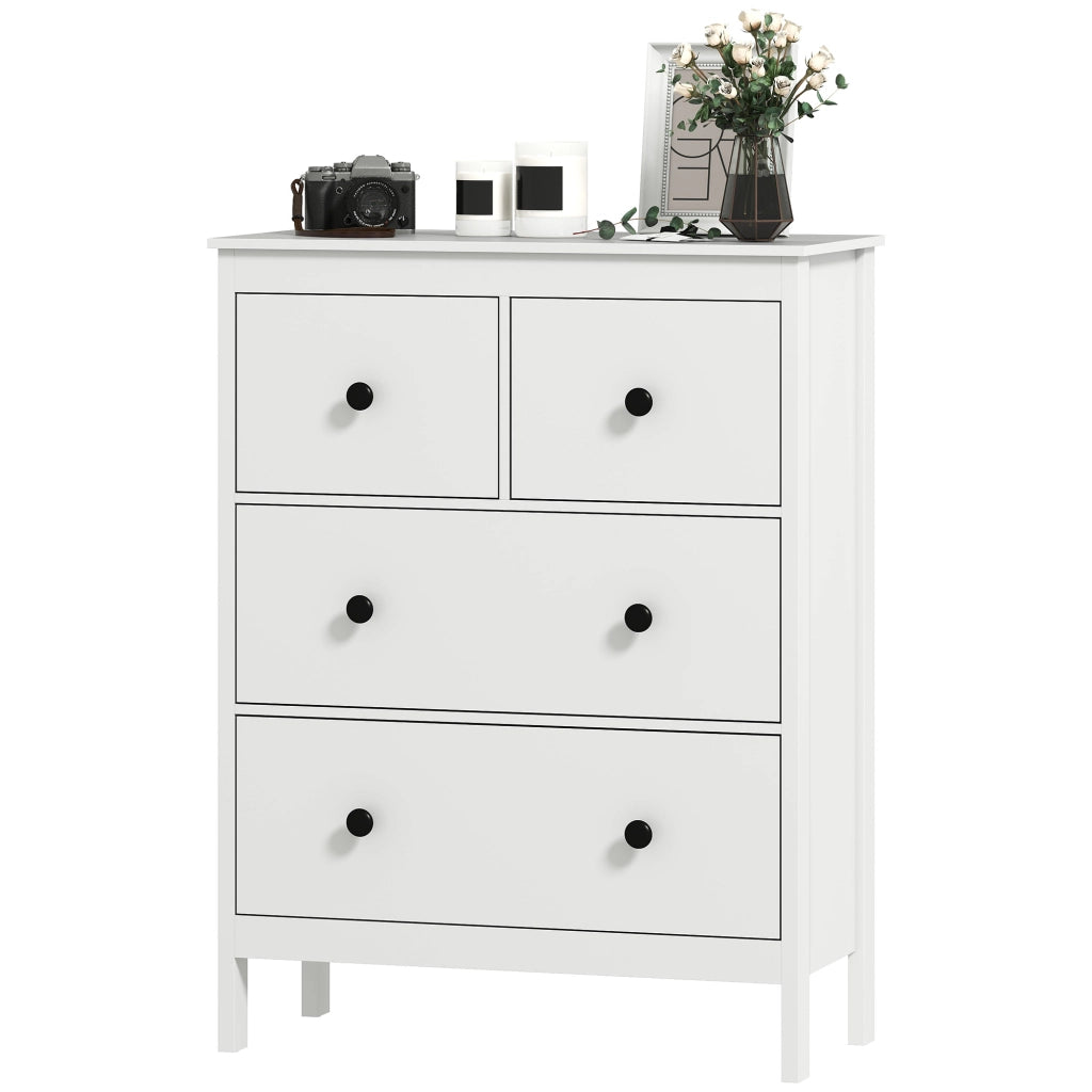 Cassettiera 4 Cassetti ¨C zephmum ¨C Bianco 80x40x80
