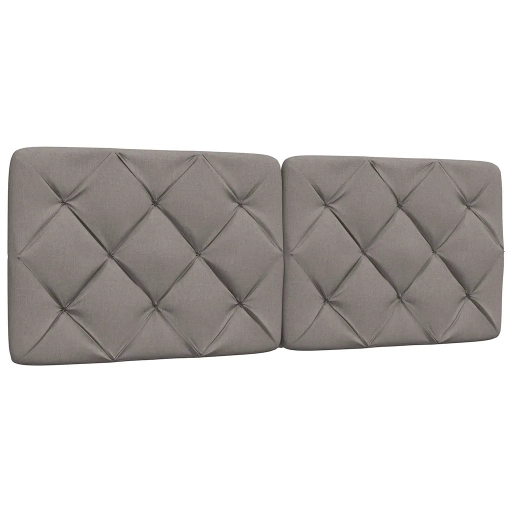 Giroletto con LED senza Materasso-Struttura Letto Tortora 140x190 cm in Tessuto