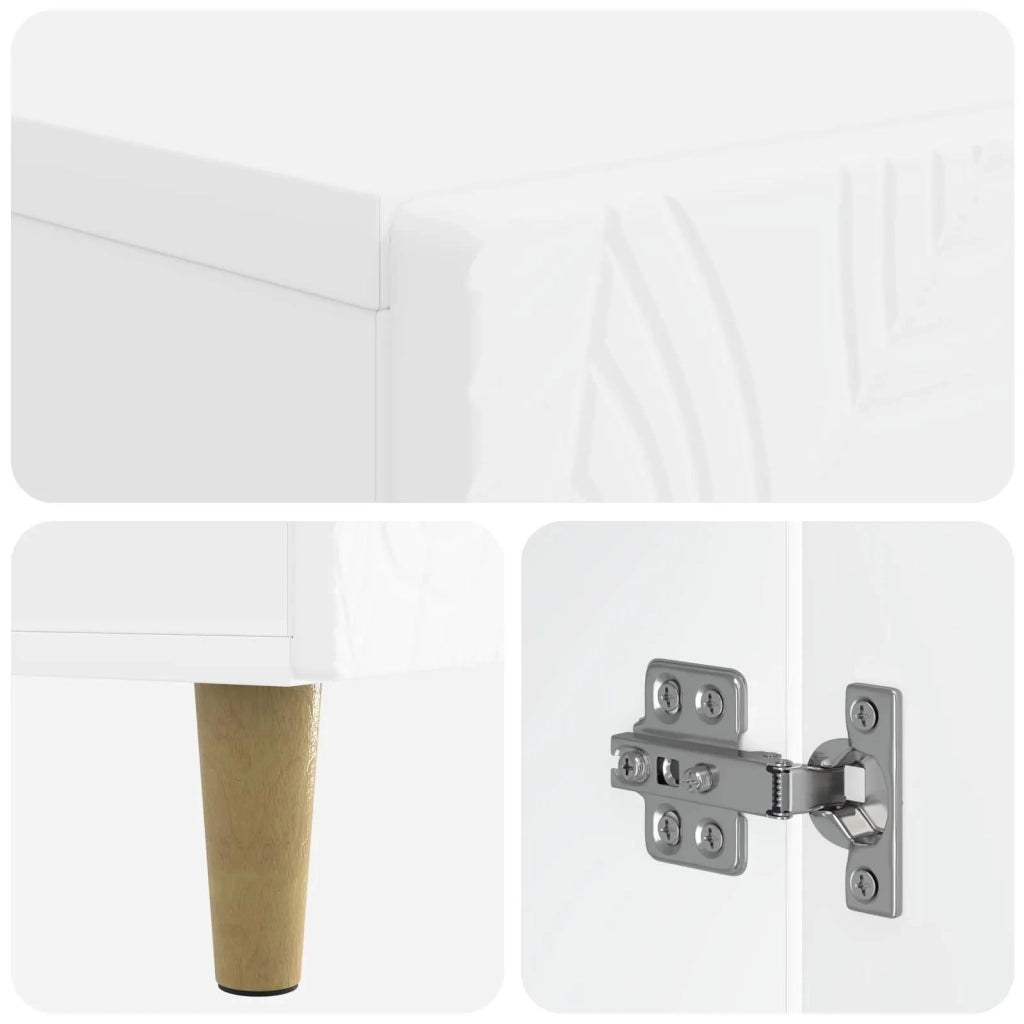 Mobiletto da Bagno DELFT Bianco 30 x 31 x 80 cm 897045