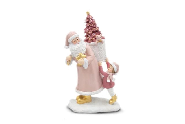 Decorazione Casa Natalizia Babbo Natale in Resina 20 cm