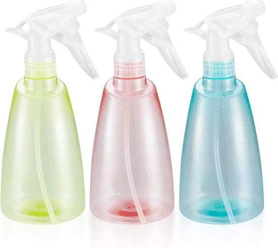 Spazzola per piante 500 ml bottiglia spruzzo plastica diffusore mister pulizia casa giardino estetista fiori rosa-verde-giallo