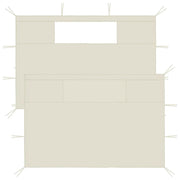 Pareti con Finestre per Gazebo 2 pz Crema cod mxl 73190