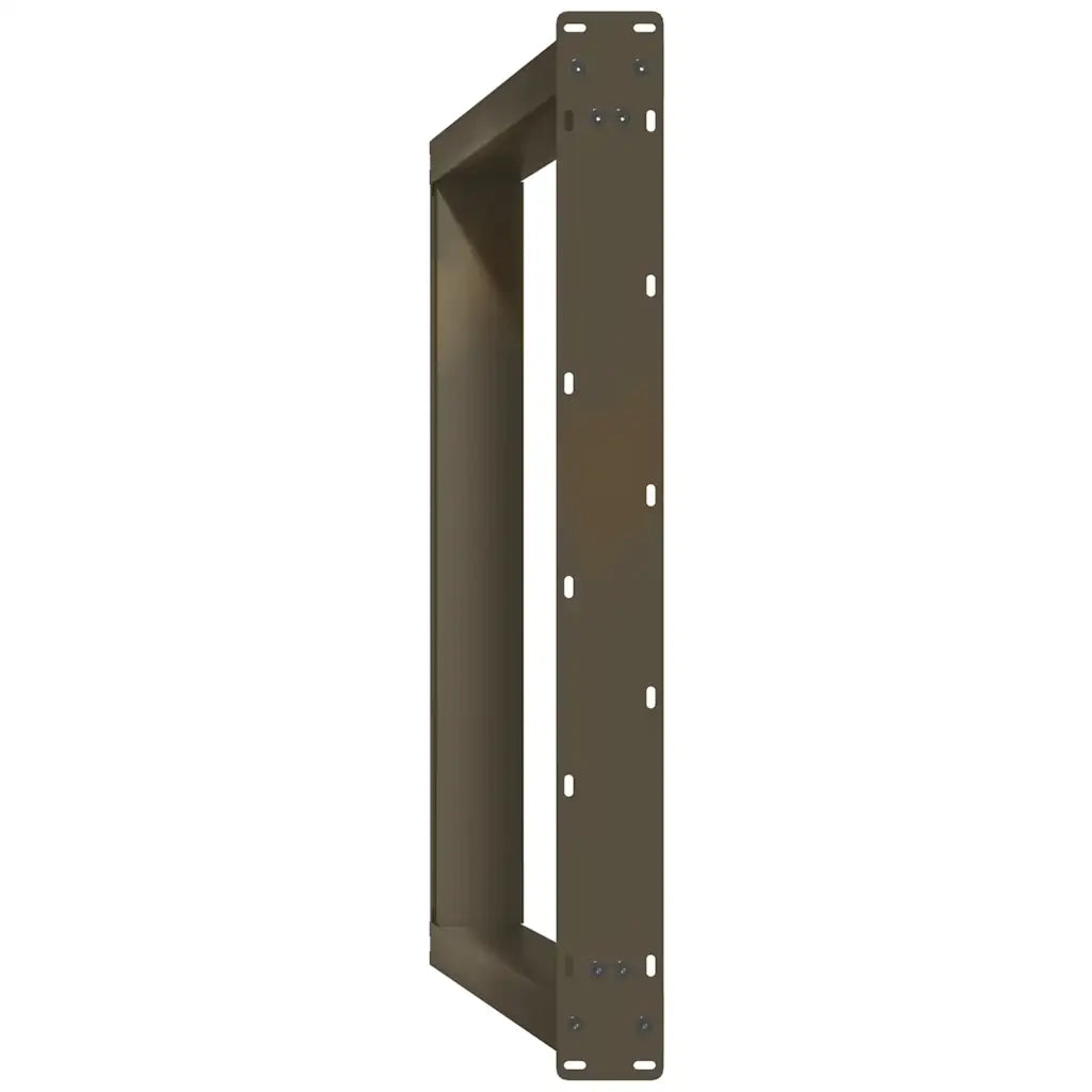 Gambe per tavolo da pranzo a forma di U 2 pz in acciaio naturale 70x(72-73) cm
