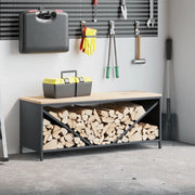 Rastrelliera Legna da Ardere con Piano Antracite 100x40x60 cm 864257