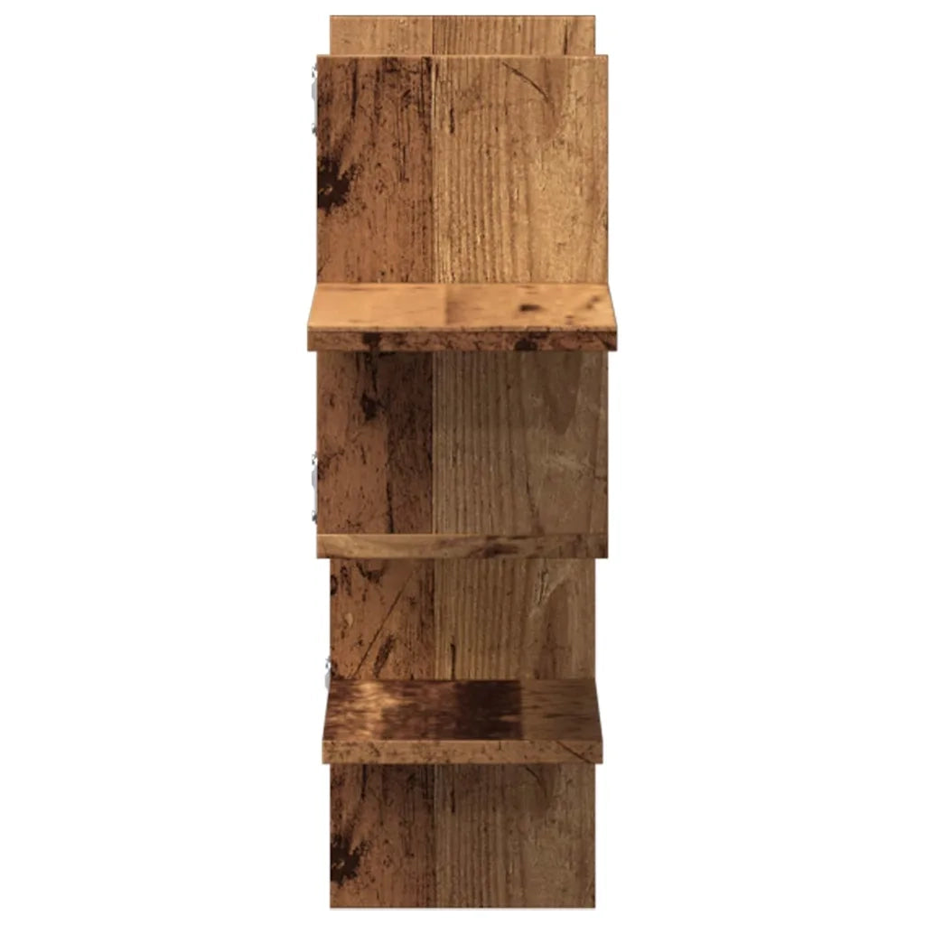 Scaffale a Parete Legno Vecchio 124,5x18x60,5 cm in Truciolato 853270