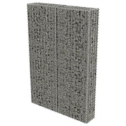 Gabbione con Copertura in Acciaio Zincato 100x20x150 cm