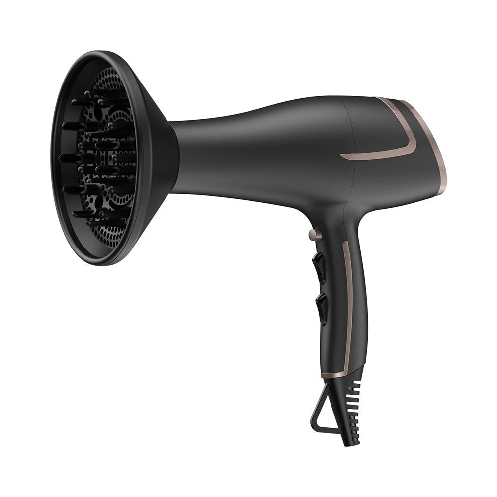 Trade Shop - Phon Asciugacapelli 2100w Motore Dc 2 Velocità 3 Temperature Tasto Aria Fredda Diffusore -