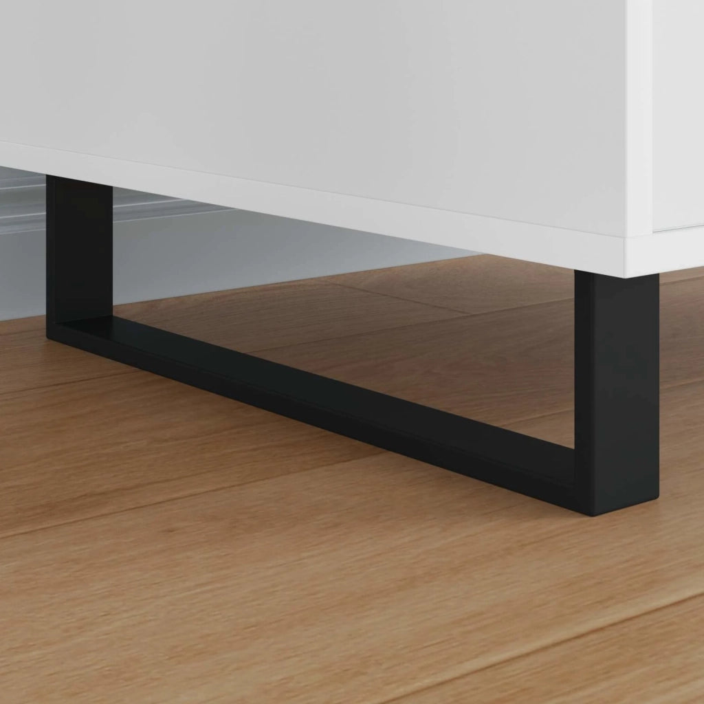 Piedini per mobili 12 pcs Nero 436 x 40,5 x 100 mm Ferro