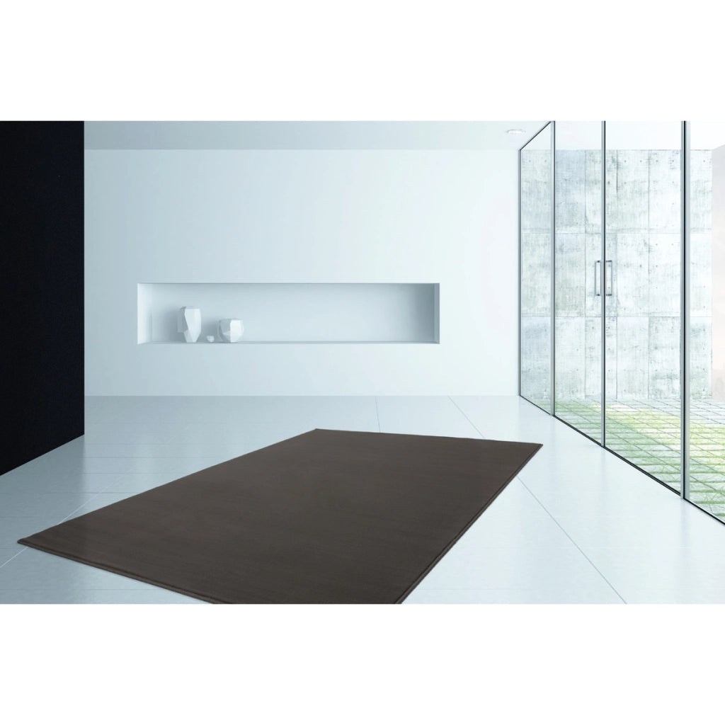 Tappeto a pelo corto Delia 485 in antracite 80x150 cm