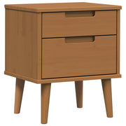 Comodino | Armadio da Notte | Mobiletto da notte con cassetto Caramello 40 x 35 x 48 cm