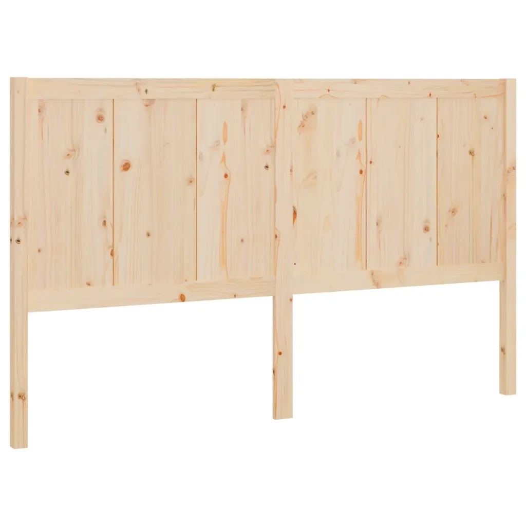 Testiera per Letto 155,5x4x100 cm in Legno Massello di Pino 818095
