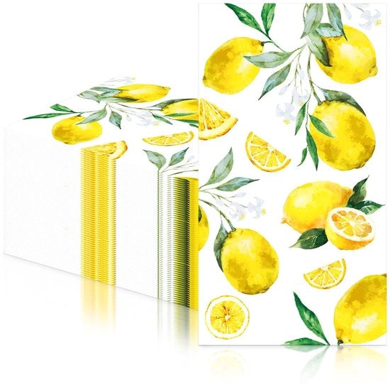 Serviette a forma di arancia, serviette per cocktail e serviette per il pranzo, serviette in carta gommata a forma di arancia per bambini, decorazioni per feste a tema frutta, accessori da tavola per bambini