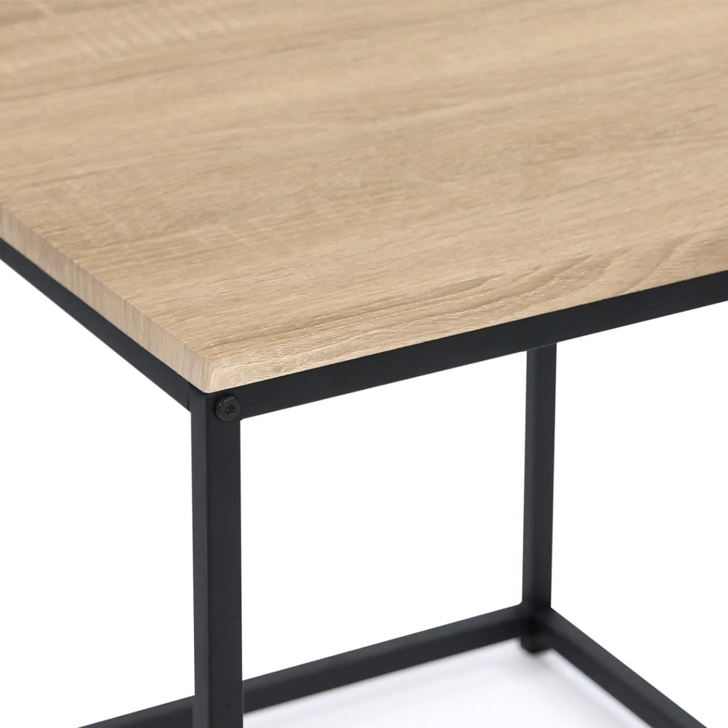 IDMarket - Set di 3 tavolini bassi 35/40/45 con design industriale DETROIT