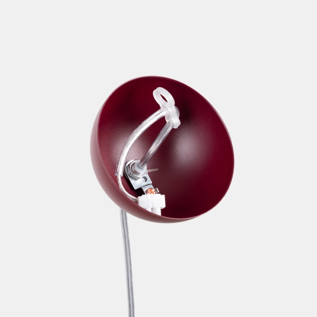 Lampada a sospensione UGO 30 bordeaux
