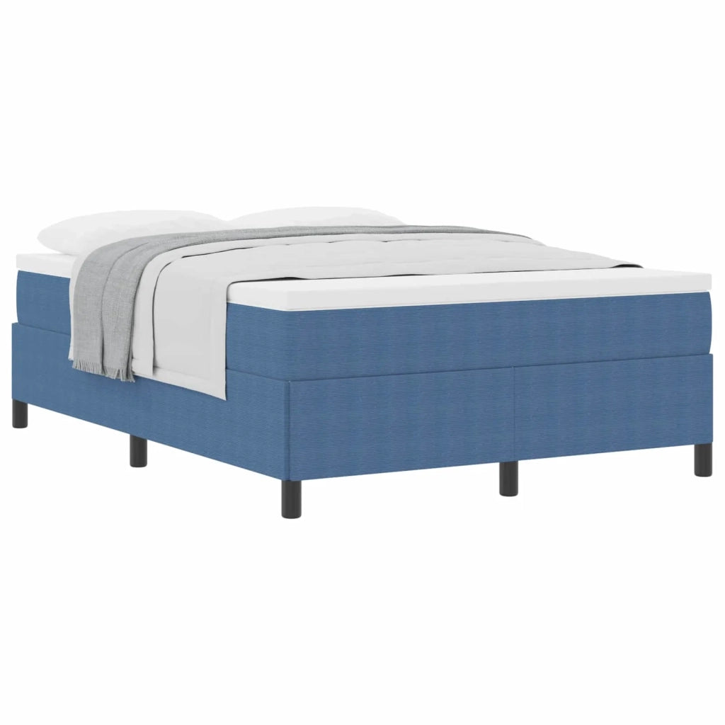 Letto a molle Blu 160 x 200 cm Tessuto in Cords 42006980