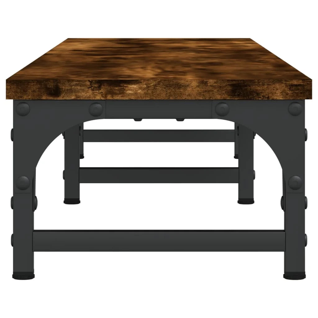 Supporto per monitor mobile da scrivania 105 x 23 x 15,5 cm legno ingegnerizzato marrone 02_0044854