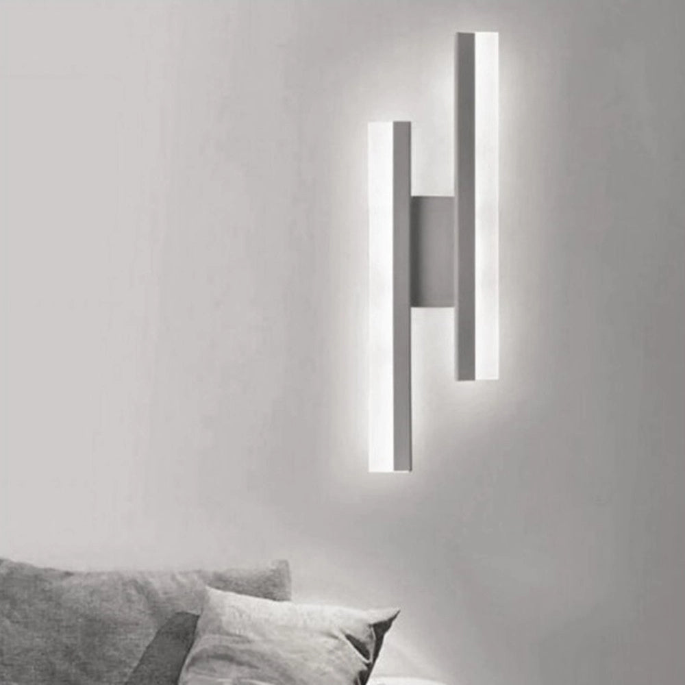 Trade Shop - Applique Led Bianco Lampada Parete Moderno 10w Cct 3 Tonalità Luce 3000-4000-6500k E87-b3c -