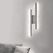 Trade Shop - Applique Led Bianco Lampada Parete Moderno 10w Cct 3 Tonalità Luce 3000-4000-6500k E87-b3c -
