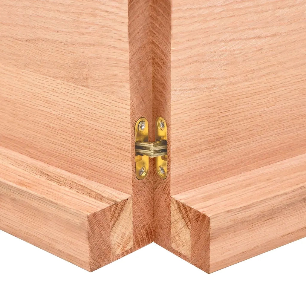 Piano Bagno Marrone 140x60x(2-6) cm Legno Massello Trattato CFW7579742