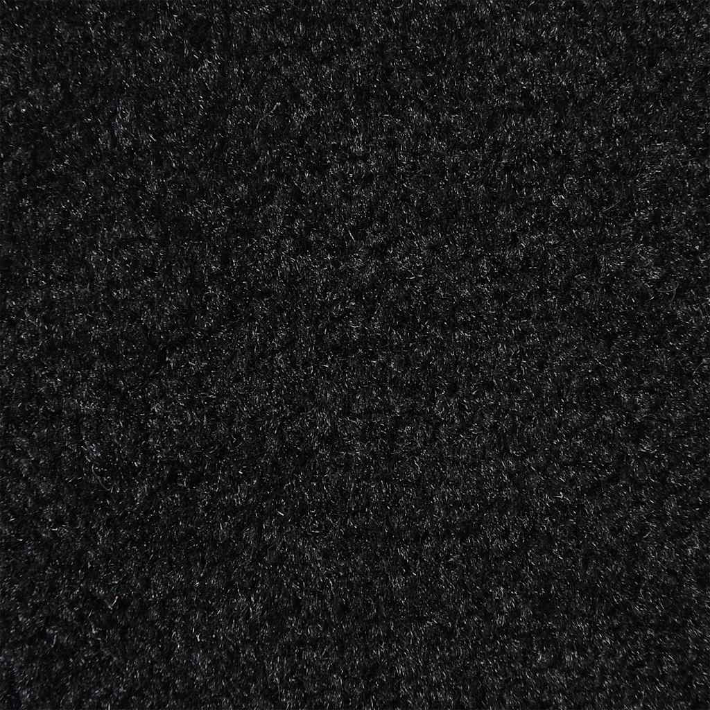 Zerbino nero 115 x 400 cm antiscivolo flessibile per uso interno ed esterno stile contemporaneo nero PP 02_0058156