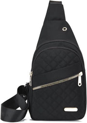 Borsa a Sling per Donna a Corpo, Tasca a Spalla Casual per Viaggi e Escursioni