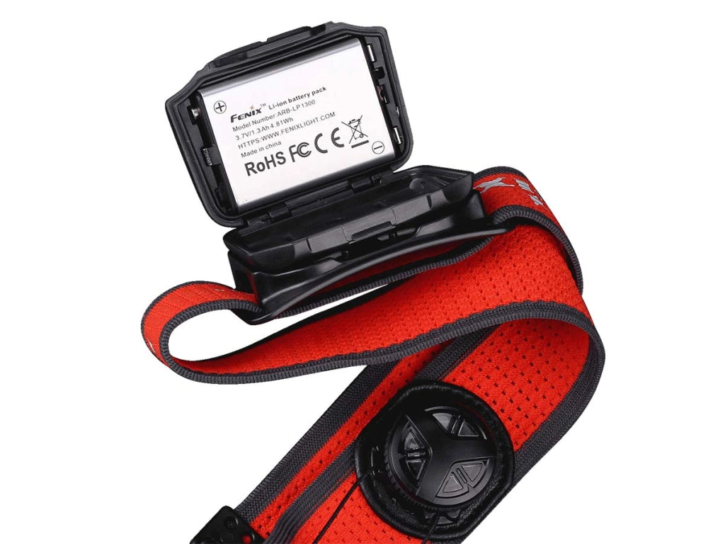 Torcia frontale LED ricaricabile lungo raggio FENIX HL18RT 500 lumen 85 metri