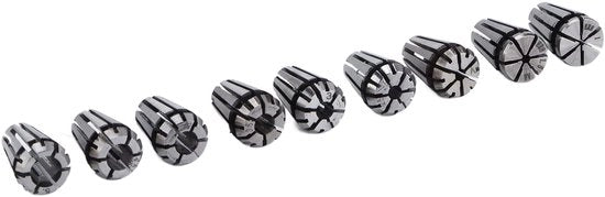 Set di 9 Spatangoli ER8 con Alta Precisazione - 9 pezzi - Set per Macchina da Cucire - Strumento per Tornio - Adatto a Diverse Applicazioni - Spatangoli per Precisione.