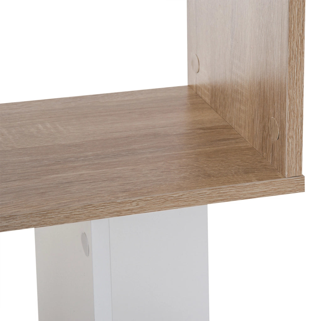 Libreria di Design Scaffale Ufficio Legno Moderna 4 Ripiani 60¡Á24¡Á148cm