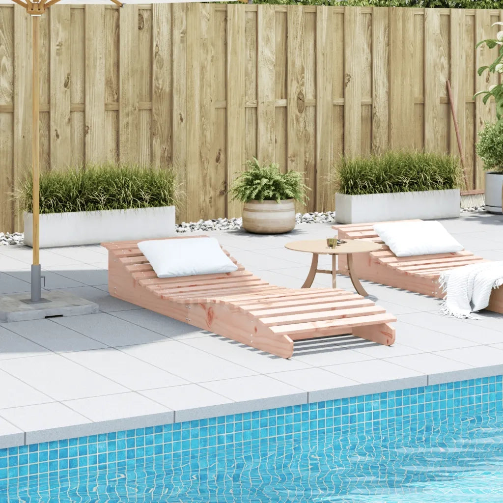 Lettino Prendisole 205x60x31,5 cm in Legno Massello di Douglas 832578