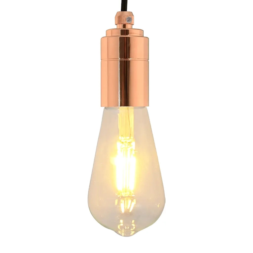 Portalampada 2 pz Oro Rosa E27 CFW2288426