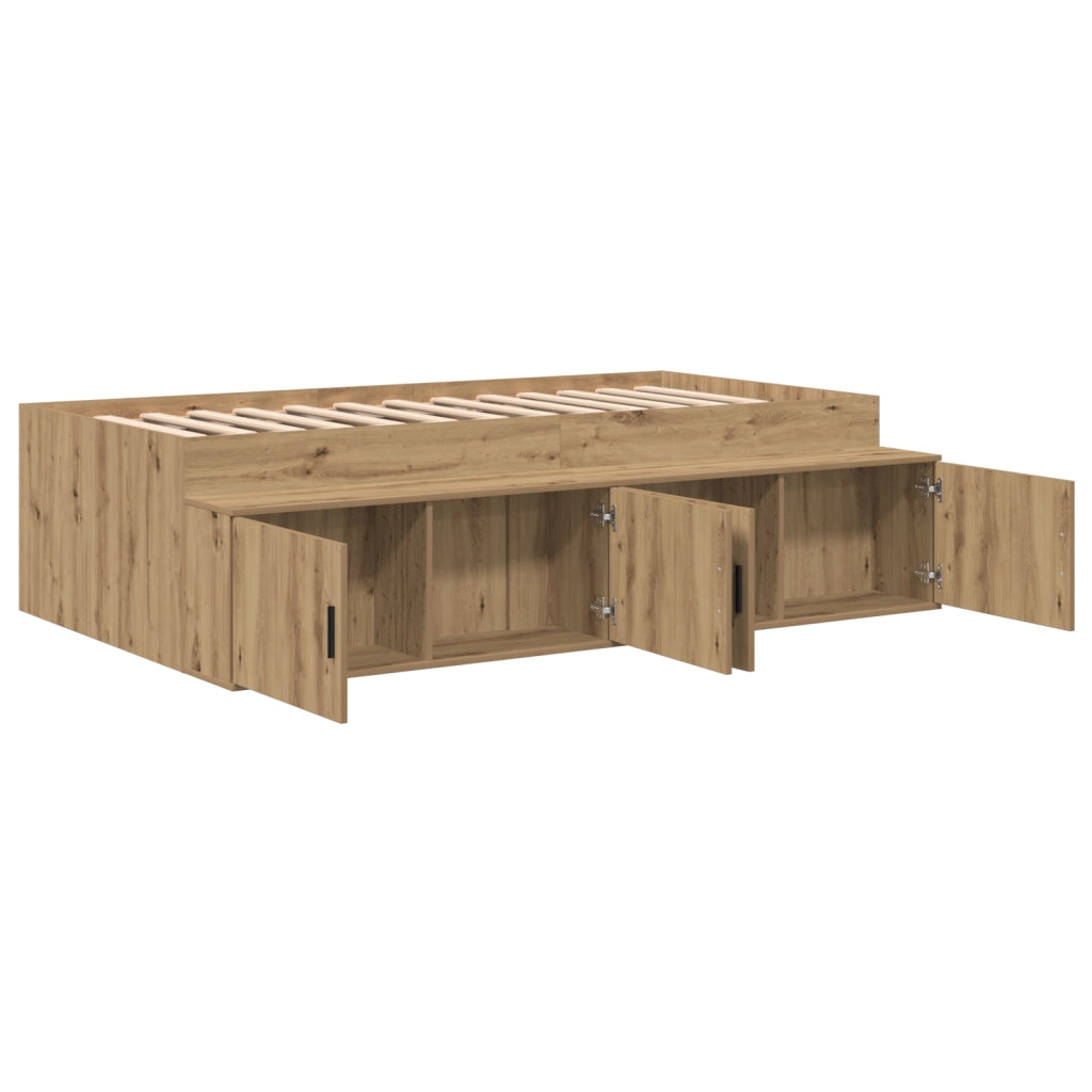 Letto Rovere Artigianale 90x190 cm