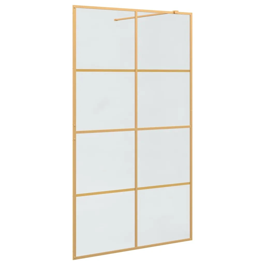 Parete Doccia Walk-in Oro 115 x 195 cm vetro temperato