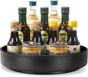Organizzatore di spezie rotante da 27 cm con piano rotante per contenitori di spezie, oli e ingredienti per cucina.