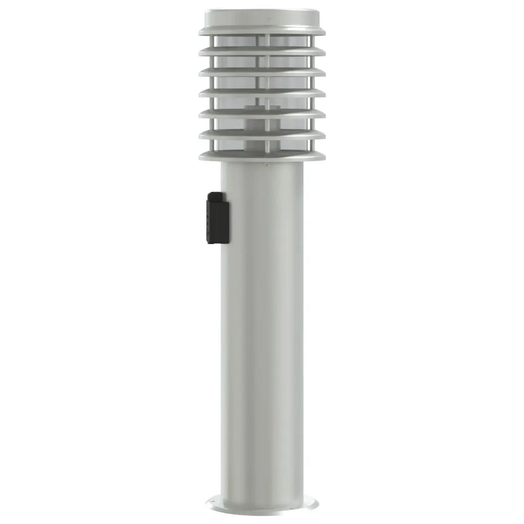 Lampada da Terra per Esterni con Presa Argento 60 cm in Acciaio CFW3888679