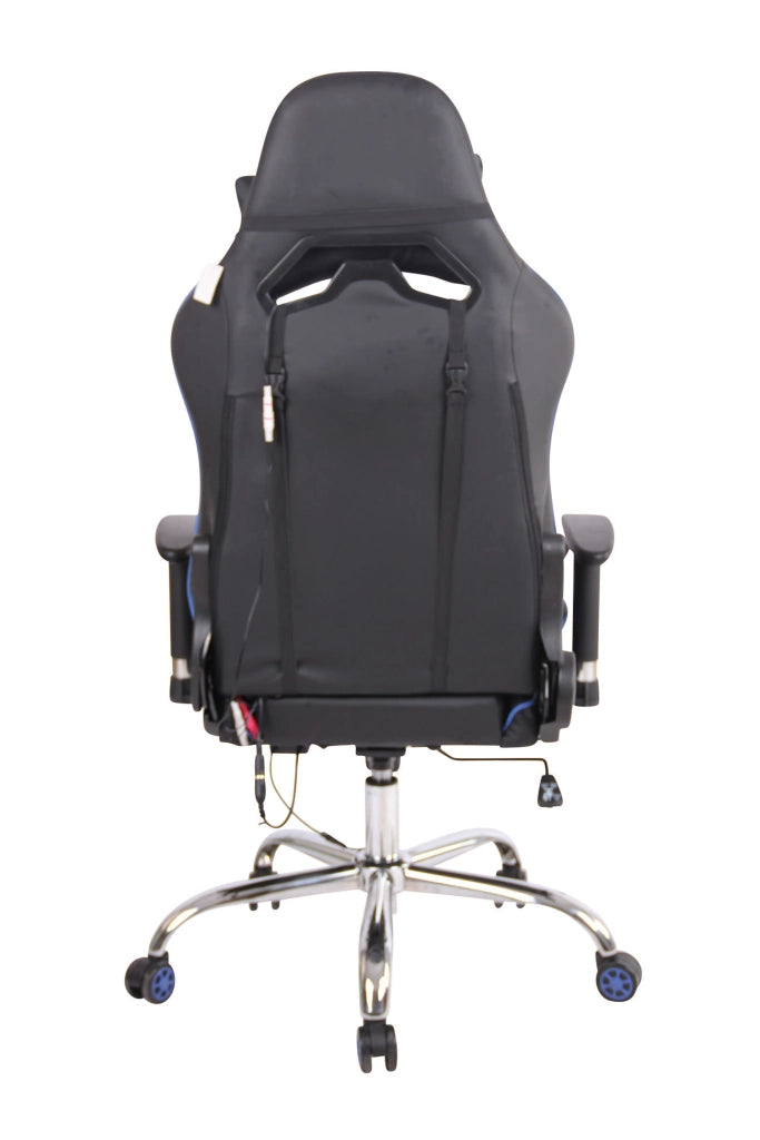 Sedia Ufficio Massaggiante Limit XM In Similpelle Nero/blu